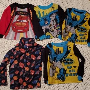5 lot long-sleeve sleep shirt Size 3t-5t